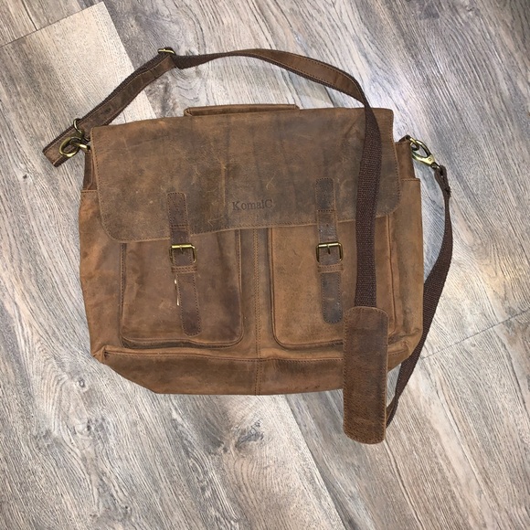 Buffalo Hunter Leather Laptop bag NWOT - Picture 3 of 11
